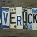 OOAK Dallas Mavericks basketbal NBA sports upcycled license plate art sign blue white silver tomboyART tomboy