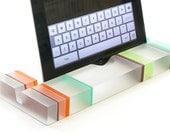 Striped Groove Resin iPad Stand, Tablet Stand-Modern Minimalism At It's Best