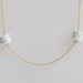 White Porcelain Necklace - Custom Cog Beads - Gold Chain