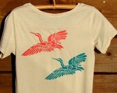 Japanese Cranes Organic Cotton Tee