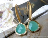 Sea Foam Earrings - Matte Gold