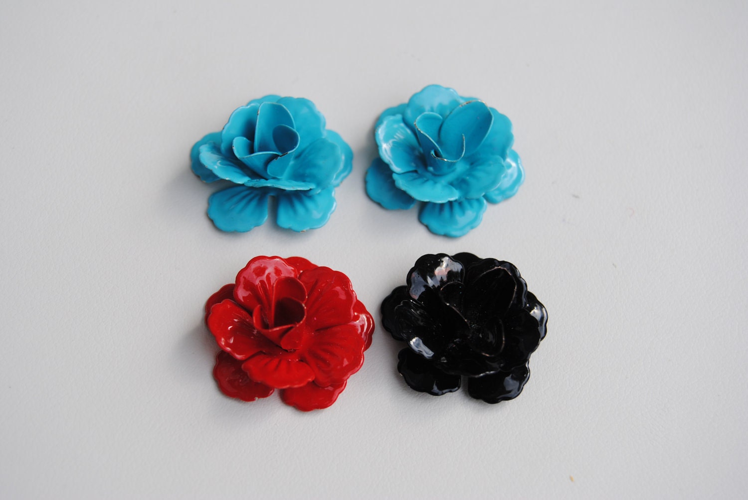 Enamel Metal Colorful Flower