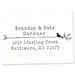 Custom Rubber Stamp - Eco Mount Address Stamp - Type & Bird