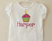 Cupcake Birthday Shirt Personalized
