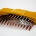 Mustard Yellow Velvet Ribbon Bow Hair Comb (Special Occasion, Party, Gift, front page etsy)