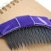 Bold Blue Velvet Ribbon Bow Hair Comb  (Special Occasion, Party, Winter, Gift)