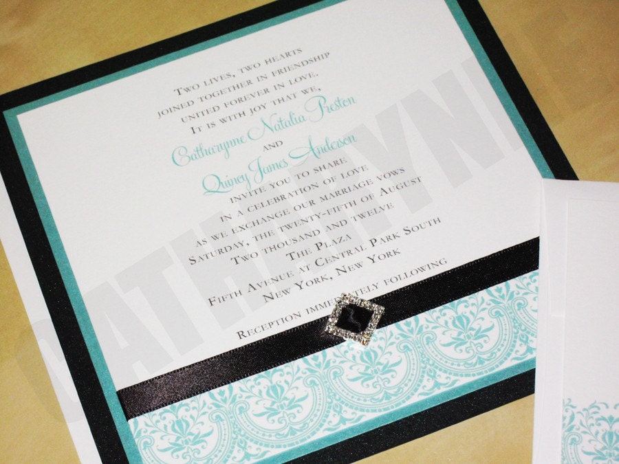 Aqua Black Wedding