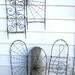 Beautiful Barbed Wire Spider Web Garden Trellis