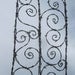 Beautiful Spirals Barbed Wire Trellis Garden Art