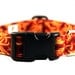 Tribal Flames Custom Fabric Dog Collar