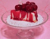 WILD CHERRY CHEESECAKE Slice Candle