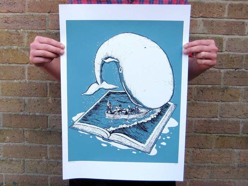 Thar She Blows  limited edition screenprint