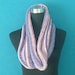 Giant Cowl or Circle Scarf in Pink and Purple