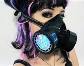 Light-up Led Respirator Gas Mask Burning Man Steampunk Rave Cyber Goth Clothing Wear