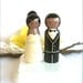 Cute WEDDING CAKE TOPPER Custom Cake Topper Peg Dolls Large Bride and Groom Wedding Cake Toppers Cake Topper Wedding Decoration Just Married