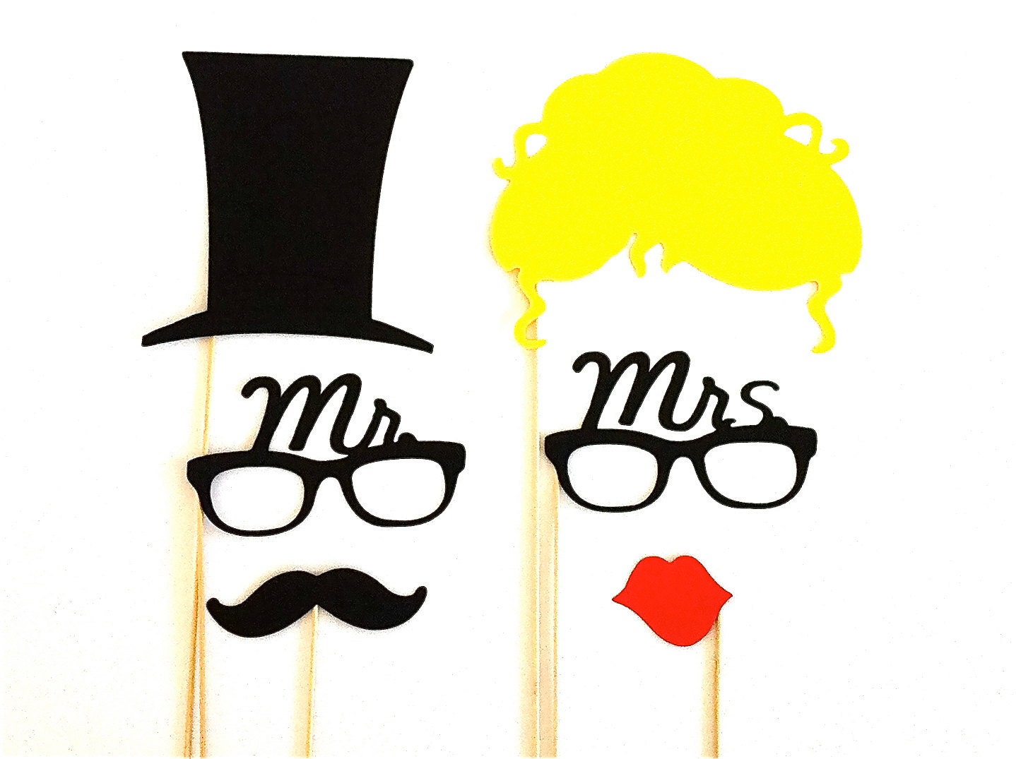 Props for wedding photo booth
