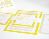 Modern Logo Wedding Invitation Suite, Deposit