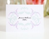 Vintage Place Cards or Escort Cards for Your Wedding, Regal Ornament Design Deposit