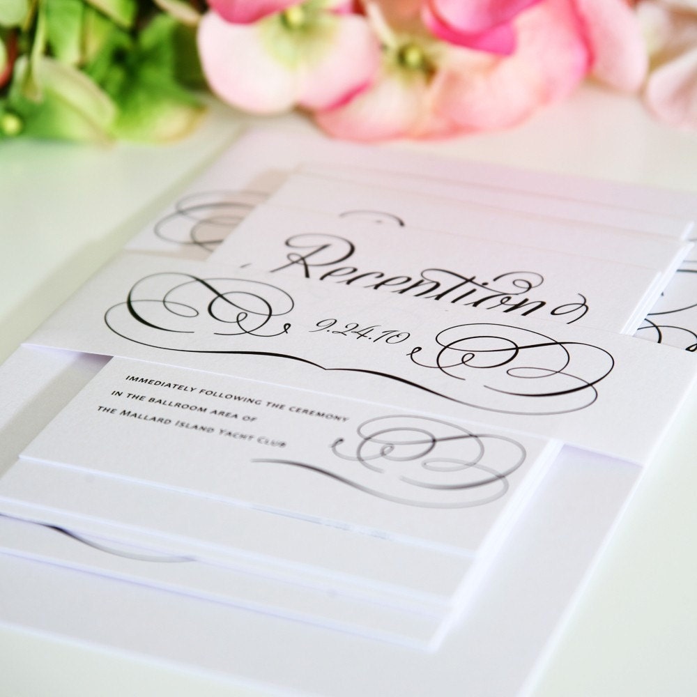 Elegant Wedding Invitation - Charming Script Sample