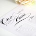 Custom Wedding Vows Keepsake, 8x10" Print for Framing, First Anniversary Gift