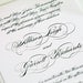 Elegant All Script Wedding Invitation - Elegant, White and Black, Classic, Luxurious Invitation Suite - Wedding Invite Sample Set