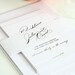 Wedding Invitation Suite - Vintage Glam Design - Modern, Vintage, Hollywood 1940s Wedding Invitation with Large Names in White - Sample Set