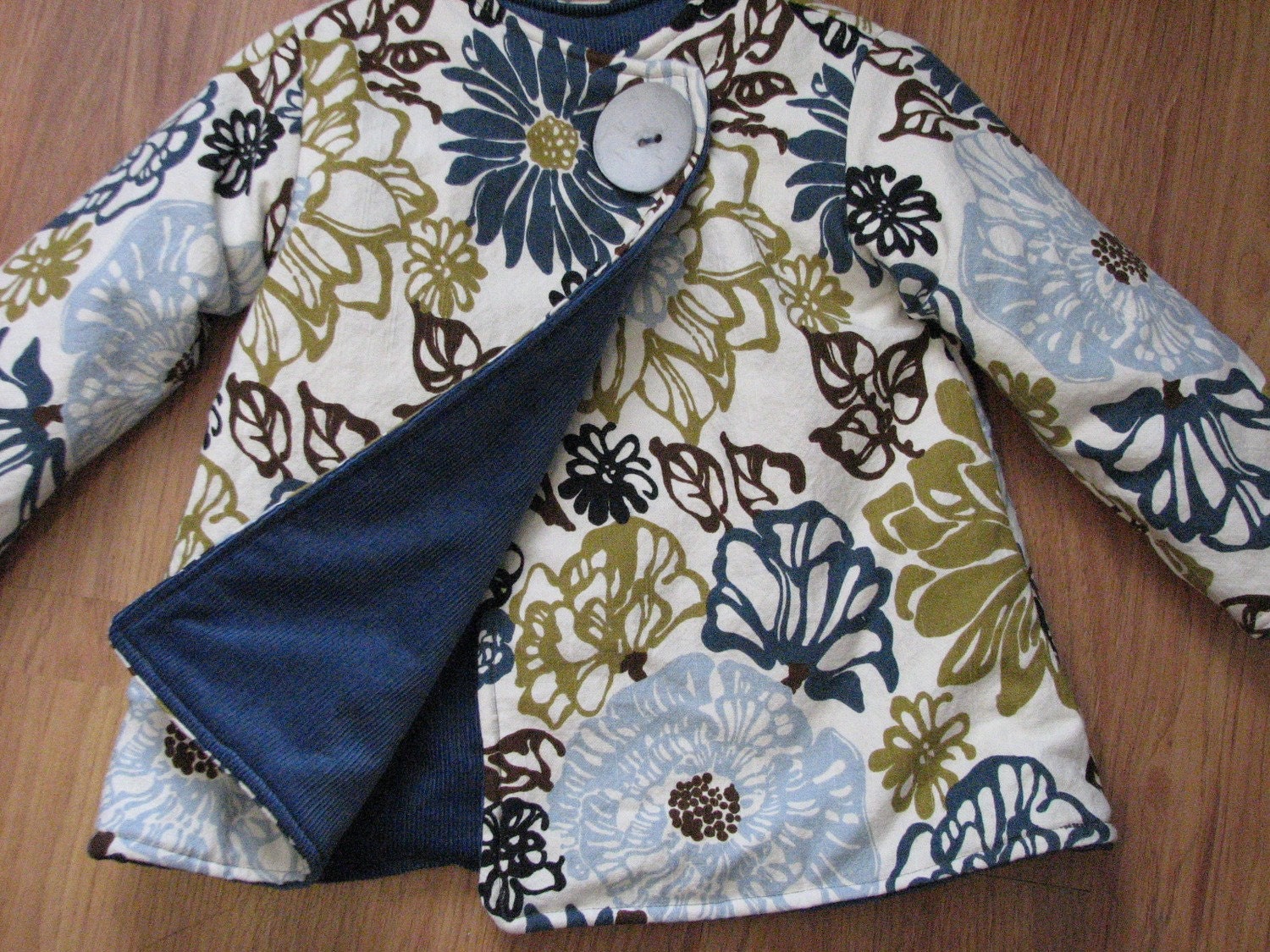 pdf EVERY-WHICH-WAY coat pattern and tutorial...sizes 2t-5t, reversible