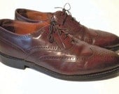 Vintage Mens Bostonian CLASSIC Leather Wing Tips Size 8 1/2 D