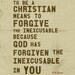 8x10" Printable - Forgive The Inexcusable - C.S. Lewis Quote - Print It Yourself