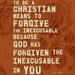 8x10" Printable - Forgive The Inexcusable - C.S. Lewis Quote - Print It Yourself