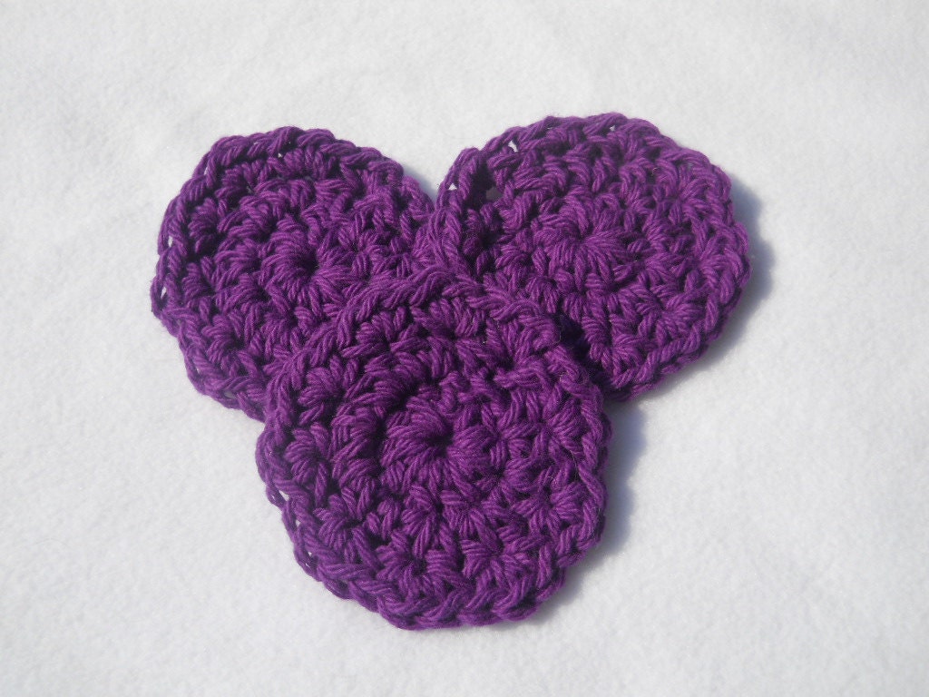 Relay for Life Cancer Research Crocheted Facial Scrubbies Car Coasters One Set You Pick
