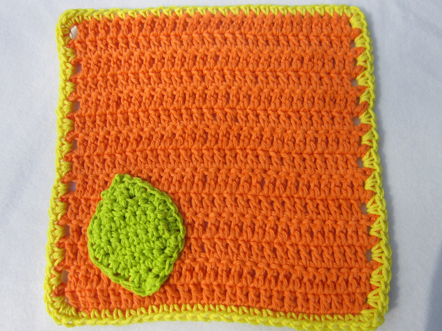 Citrus Crochet Dish Cloth Set