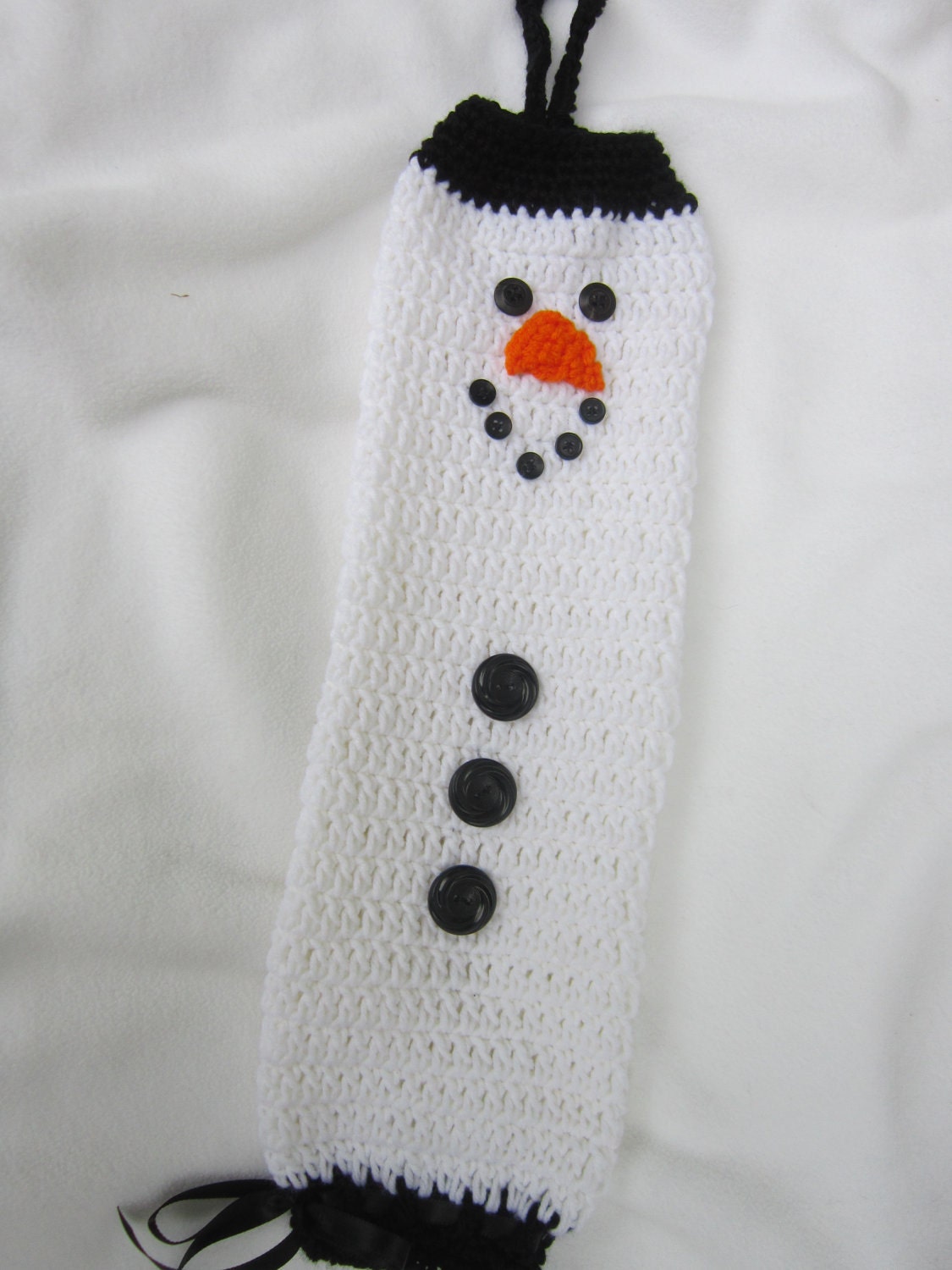 Snowman Plastic Bag Holder
