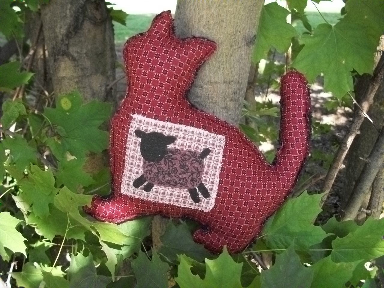 Cat Plush Pillow/ Americana Kitty - Roger