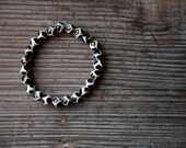 Giraffe Agate Stretch Gemstone Bracelet