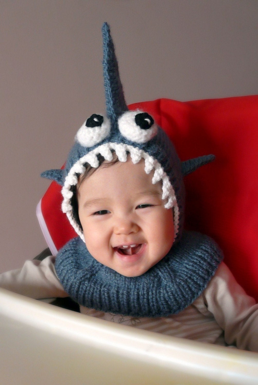 Shark Coverall Hat 6-12 months