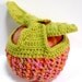 Handmade Crocheted Apple Cozy or Fruit Jacket - Reddy