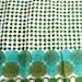 1960s Midcentury Vintage Fabric Yardage - Green Dot Print by Robarre Fabrics, Inc - 7 yds, 32" x 37" wide