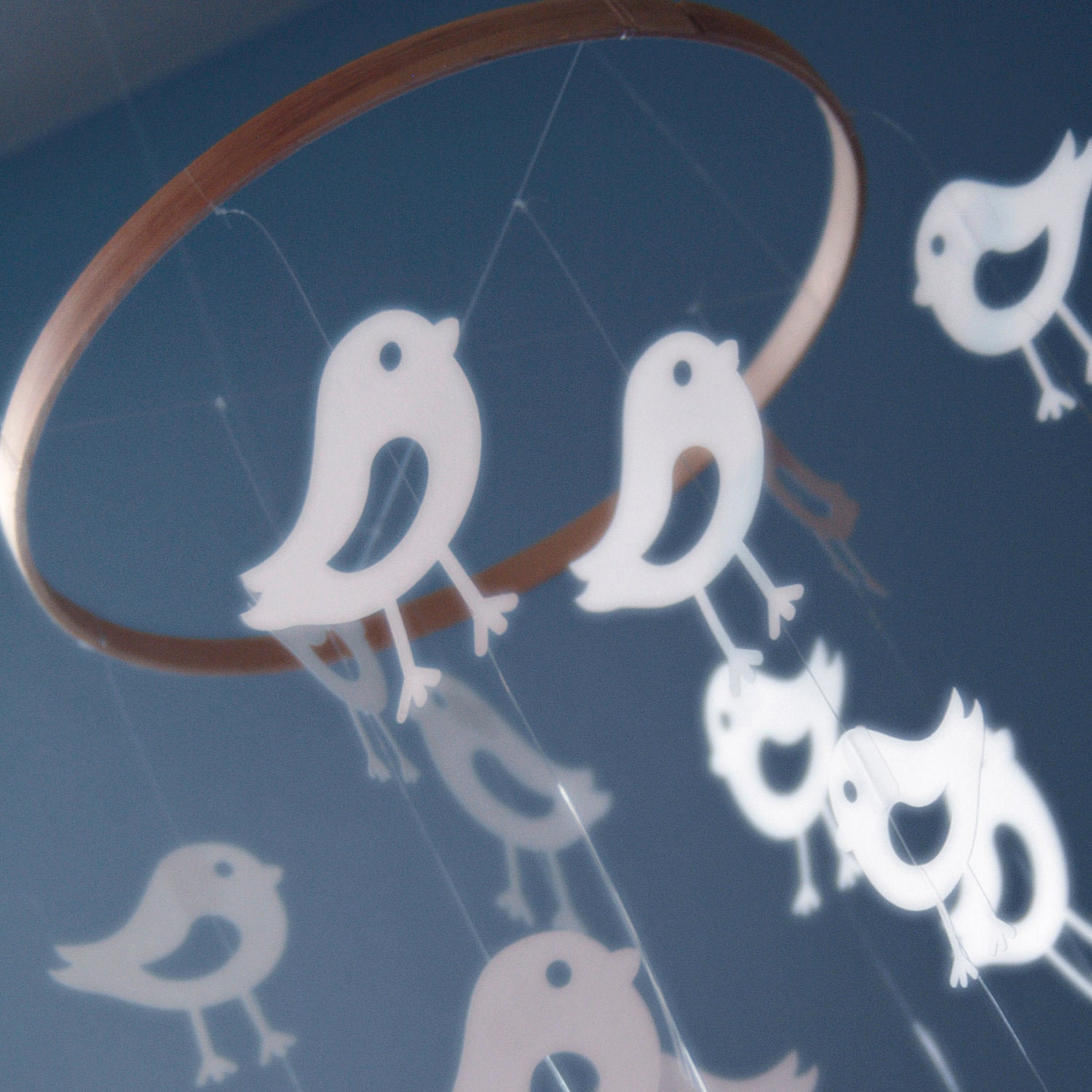 Bird Mobile - Paper mobile inspired by Pottery Barn Kids for baby, or home decor and nursery or party decoration.