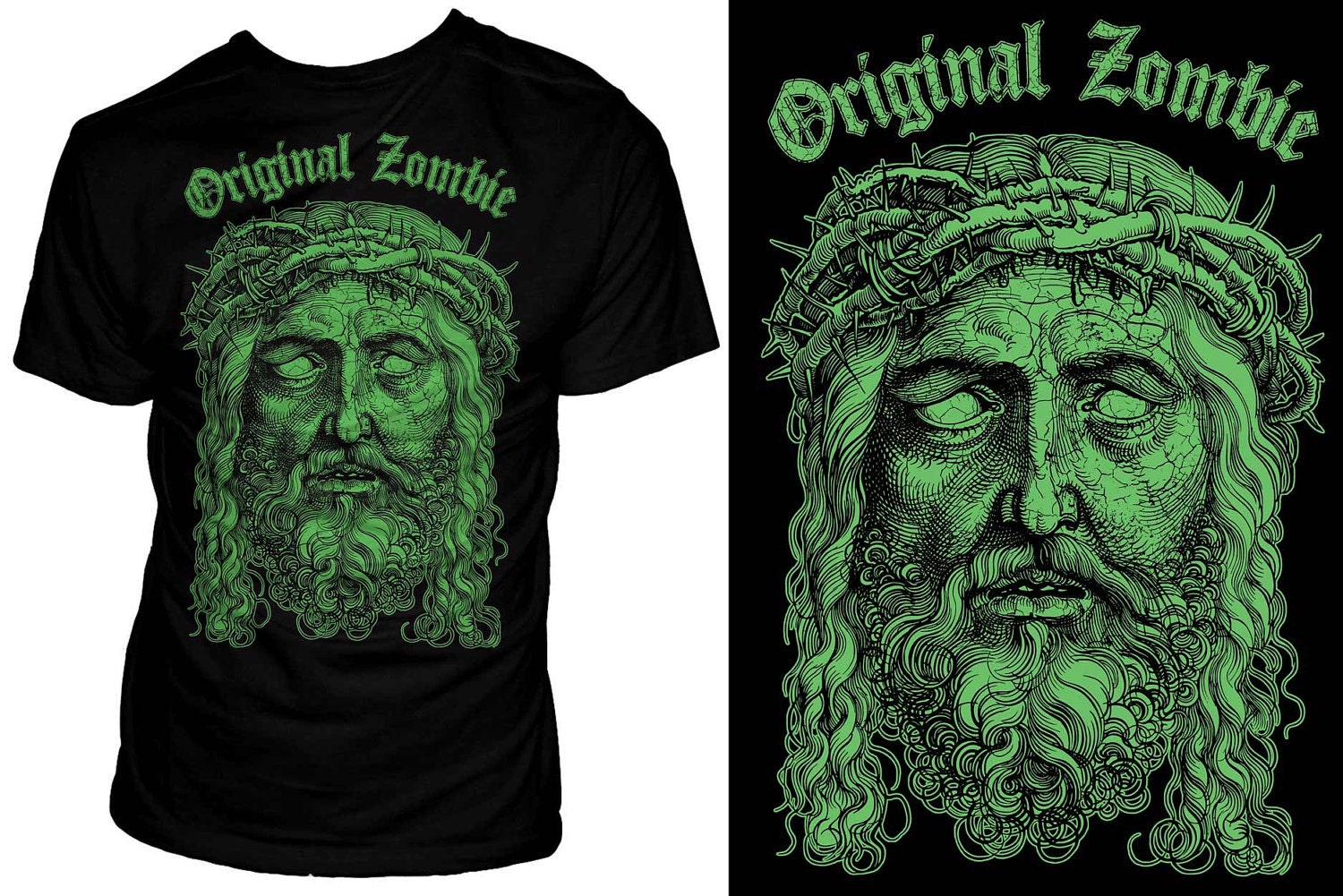 S-XL Original Zombie Unisex T-shirt