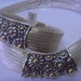 Criss Cross 14k gold silver SET Bracelet Woven Necklace