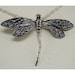 Amazing solid 925 Sterling Silver Dragonfly Pendant