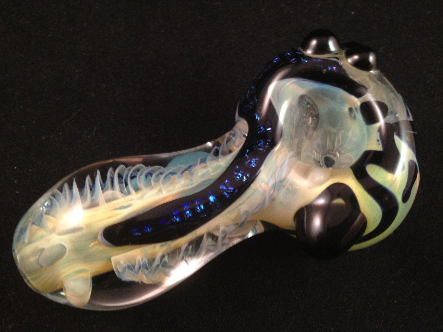 Inside Out Dichro Hand Blown Glass Pipe