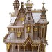 Natural Birch Wood Victorian Doll House Laser Cut Model Kit-