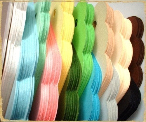 Extra Large Scalloped Blank Tags - 100
