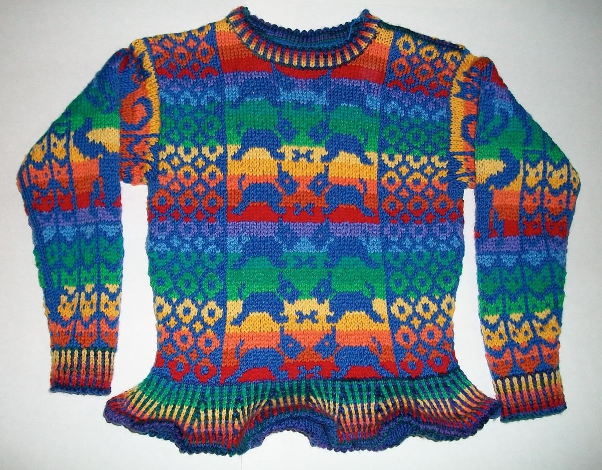Five/ Six Year Animals Rainbow Sweater