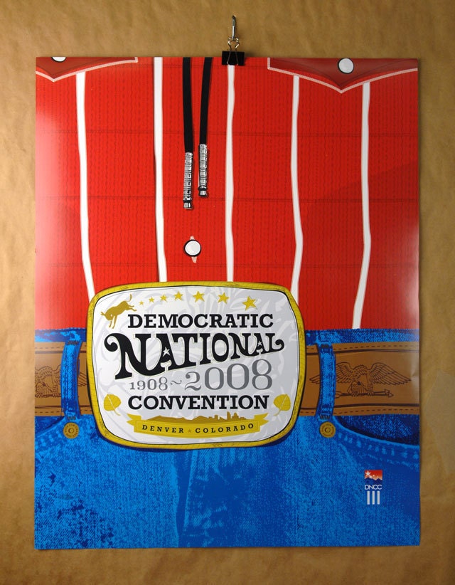 2008 Democratic National Convention Poster - Buckle (off-set print)