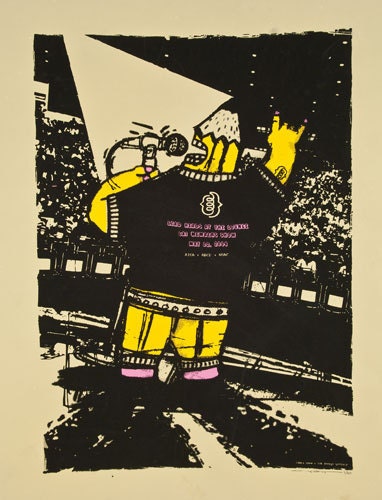 Leadheads at the Lounge - hand pulled screenprint poster