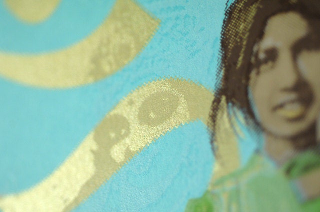 Durga II - Indian Girl Hand Pulled Screenprint