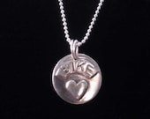 Bicycle Jewelry - BIKE "Heart" Bike love pendant necklace